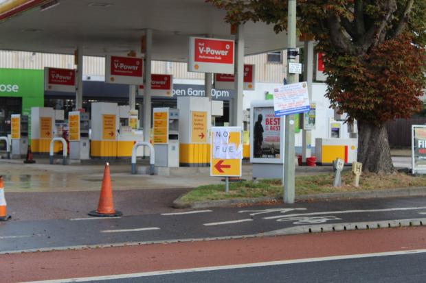 Oxford Mail: Shell petrol station in Headington yesterday